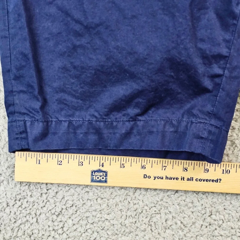 Polo Ralph Lauren Mens 36 Blue Cotton Canvas Chino Shorts 8 Inseam Classic Fit